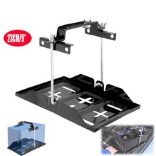 Adjustable Car Storage Battery Tray Holder Base Hold Down Clamps Bracket Kit