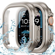 Waterproof Case Compatible for Apple Watch Ultra 3/2/1 Screen Protector 49mm,...