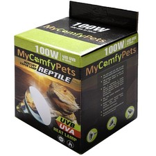 UVB Light and UVA 2-in-1 Reptile Bulb 100W for Bearded Dragons and All Reptil...