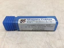 Niagara Cutter 62002 Carbide End Mill 5545 5-Flute SE 45 3/8x3/8x1/2x2 Tialn