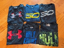 Lot of Boys Under Armour Summer Short Sleeve Shirts Stephen Curry Youth XS 7