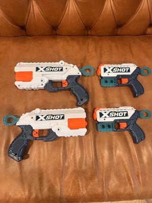 ZURU X-Shot dart blaster guns set of 4 Fun Outdoor Toy Boys Girls Kids Play Dart
