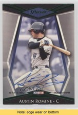 2011 TRISTAR Pursuit Green Auto 9/25 Austin Romine #38 Auto READ 0af