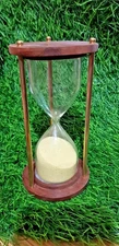 Sand Timer Hourglass Brass Nautical Maritime Hour Glass Vintage Sand Clock Gift