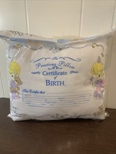 Vtg 1990 Gerber Birth Certificate Pillow