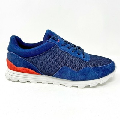 Clae Hoffman Midnight Suede Deep Navy Mesh Mens Casual Shoes Sneakers