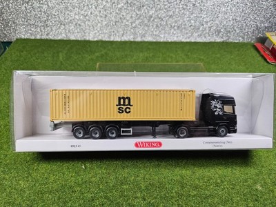 WIKING 052349/0523 49 (H0, 1:87) Containersattelzug NG (Scania) ''MSC'' - NEUWARE!