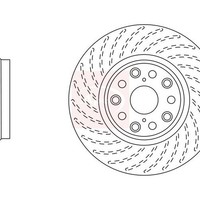 Apec Brake Disc Rotors FüR Lexus LS F4 2006 Hinten Einzel