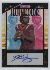 2024 Leaf Vivid Technicolor Black Prismatic 5/5 Kyron Drones #T-KD1 Auto 2oh