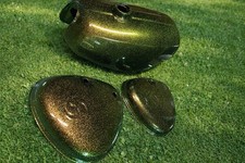 Simson Tankset S50 S51 Bronze/Grün/Gold FLIPFLOP METALLIC PULVERLACK