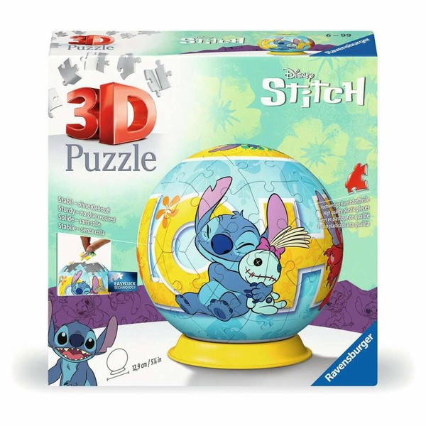 Ravensburger 3D Puzzles Puzzle-Ball Disney Stitch Puzzleball 72 Teile-image