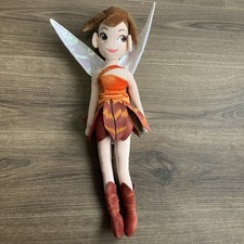 Disney Store Fairies Plush Fawn Orange Doll Soft Toy Tinkerbell Large 20”