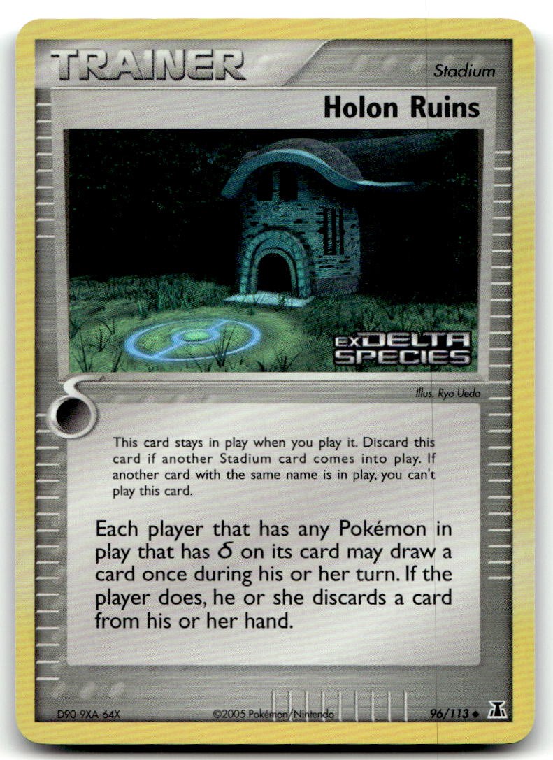 EXC-NM Stamped Reverse Holo Holon Ruins #96/113 (Delta Species)