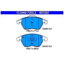 Satz Bremsbeläge Bremsklötze vorne für Peugeot 208 CR 1 CA 3008 0U 308 | 1297