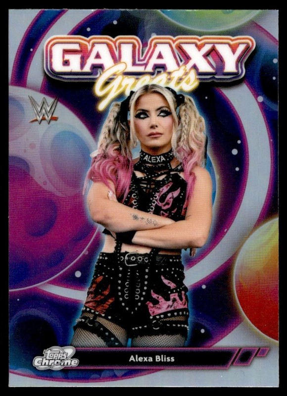 2026 Topps Chrome WWE Cosmic GALAXY GREATS Refractor Alexa Bliss #GG-2 A6