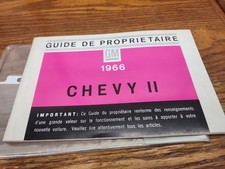 Rare Gm Canada 1966 Nova Chevy Ii And Ss Owners Manual 66 Chevrolet Owner Guide