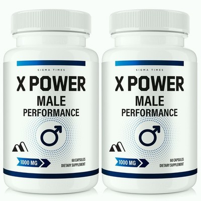 X Power Capsules for Men, XPower Male Health Support Supplement - 2 Pack