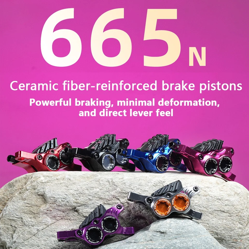 Juego de frenos de disco hidráulicos delanteros/traseros para bicicleta MTB IIPRO R3X4 880/1700 mm Foto 3 de 4