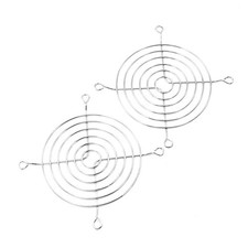 2 Pcs Computer Case Cooling Fan Metal Wire Guard Grill 90mm x 90mm