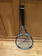 Babolat Pure Drive Headsize: 100 sq.in Unstrung weight: 10.6 oz Tension: 46/55lb