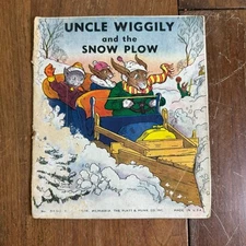 1939 Uncle Wiggily and the Snow Plow by Howard R. Garis illustrated storybook