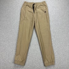 Hurley Jogger Pants Boys 18/20 Tan Stretch Performance H2O-Dri Lightweight Teen