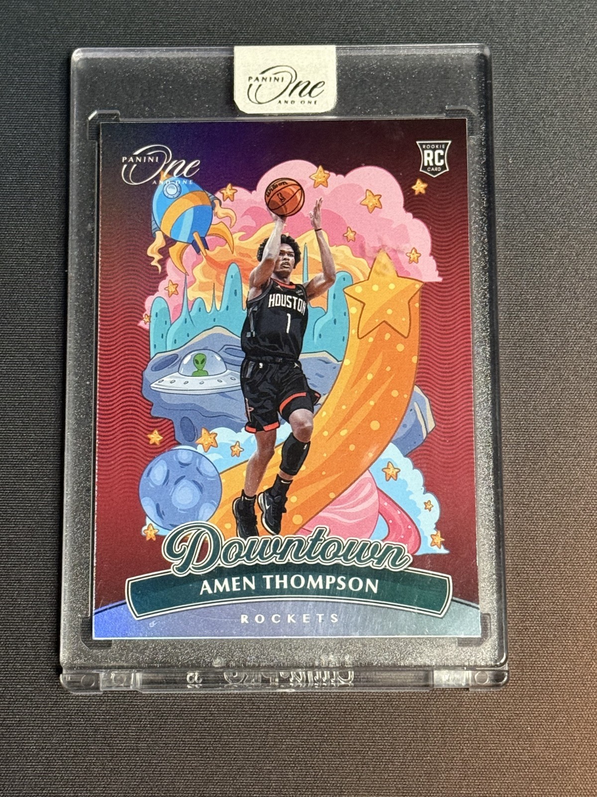 2023-24 Panini One and One Basketball Downtown #14 Amen Thompson RC SSP