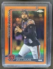2025 Topps Chrome Caleb Williams Image Variation Orange Refractor SP #/25 Bears