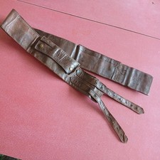 WWII UK LEATHER MONEY BELT WELL WORN