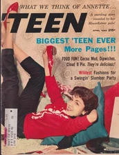 TEEN 4 1960 Annette Funicello Tony Dow; OJ Party fashions Miss Teen entrants