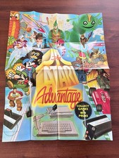 The Atari Advantage Vintage Atari Game Promo Fold Out Poster 1989