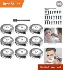 Easy-Cut Replacement Heads for Philips Norelco Series 1000, 2000, 3000 - 9 Pack
