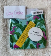 Little Sleepies PALM SPRINGS Flamingo 2 Piece Short Sleeve/Shorts 12-18 M NIB