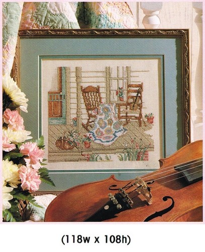 FIDDLER AND THE QUILT MAKER PAULA VAUGHAN CROSS STITCH PATTERN ONLY - KN WSU