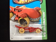 HW HOT WHEELS 2013 HW IMAGINATION #66/250 T-REXTROYER HOTWHEELS RED VHTF RARE