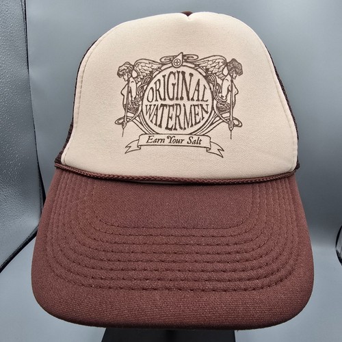 Original Watermen Lifeguard Gear "Earn Your Salt" Mesh Back Otto Trucker Hat - Picture 2 of 8