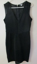 GUESS body Con black dress V neck HOT Dress M