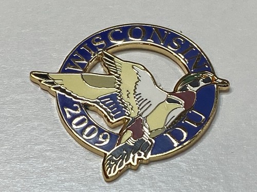 Alte Vintage Enten Unbegrenzt DU Revers Hut Pin Wisconsin WI 2009 Staat Silhouette - Bild 1 von 2