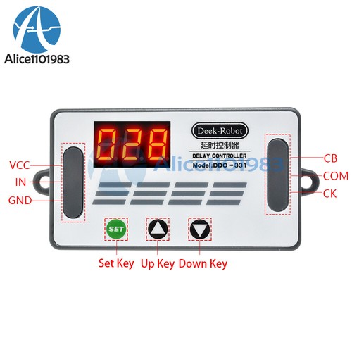 Digital DC 12V LED Display Delay Time Timer Relay Module Control Switch w/ Case - Picture 24 of 32