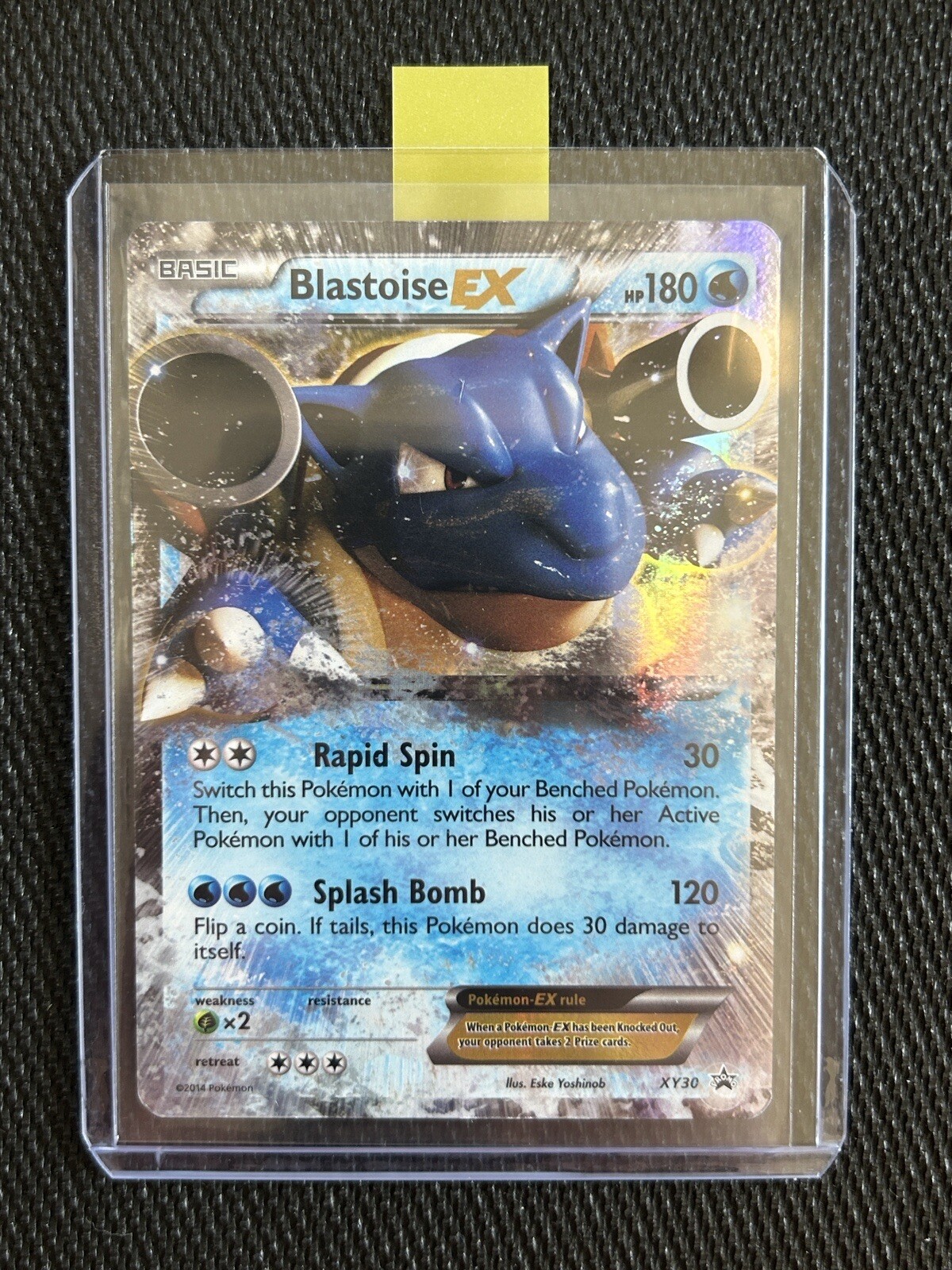 Pokemon Card - Blastoise EX XY30 Holo Black Star Promo Lightly Played