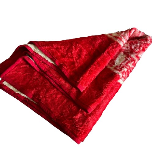 Biederlack USA Sooners OU Spirit Blanket Throw Red Cream 55"x 46" Dorm Cozy - Picture 18 of 19