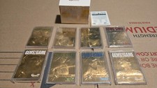 Gems of the Game Baseball 23K Gold Foil Card Set Genuine Gemstone Bleachers 1998