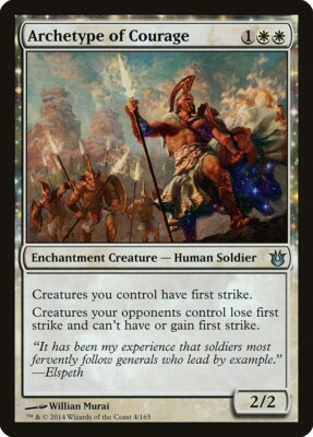 1 x Archetype of Courage - Born of the Gods - LP - MTG - EOF