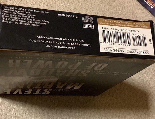 Paul Madriani Ser.: Shadow of Power by Steve Martini (2008, Compact Disc,... - Picture 5 of 6