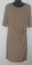 Banana Republic Womens Multicolored Boat Neck Elbow Sleeve sheath dress size LP