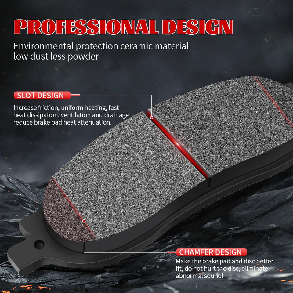 Front Disc Ceramic Brake Pads for 2008 2009 2010 2011 Ford Focus - Image 2 of 4