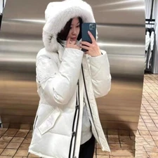 Moose Knuckles Women's Mid-length Hooded Parka for Men