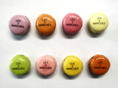 Komplette Bohnenserie MACARONS LES 3 MARCHES Perso Werbung * 203