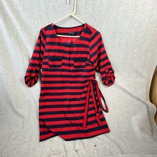 Gap Dress Red Blue Striped Woman’s Size Small