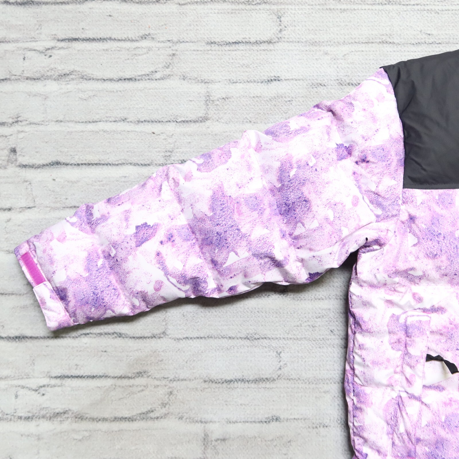 New North Face 1996 Retro Nuptse Print Quilted Down Jacket Womens Size XL Purple image 5